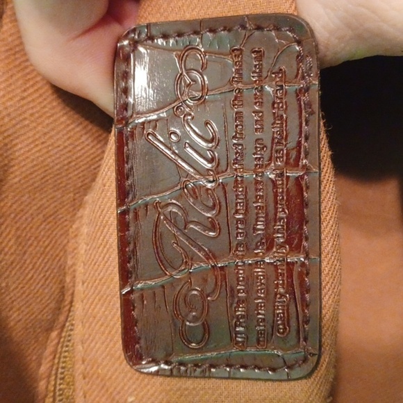 Relic hobo style suede bag. Dark Tan - Picture 5 of 7